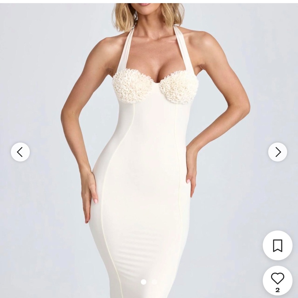 Oh Polly Cream Chemise Luxurious Sleepwear
